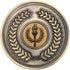Wreath Medallion (1in Centre) - Antique Gold 2.75in
