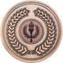 Wreath Medallion (1in Centre) - Bronze 2.75in