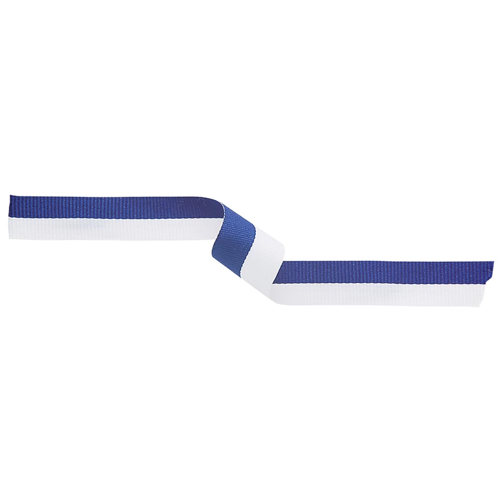 Medal Ribbon Blue/White 395x10mm