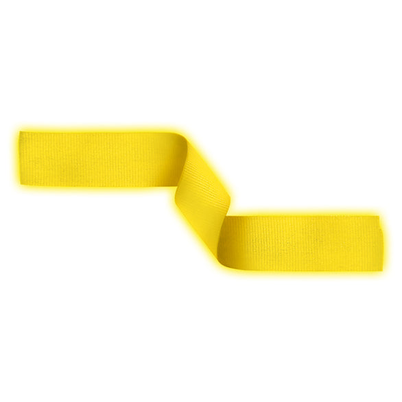 Neon Yellow Medal Ribbon 22mm With Clip