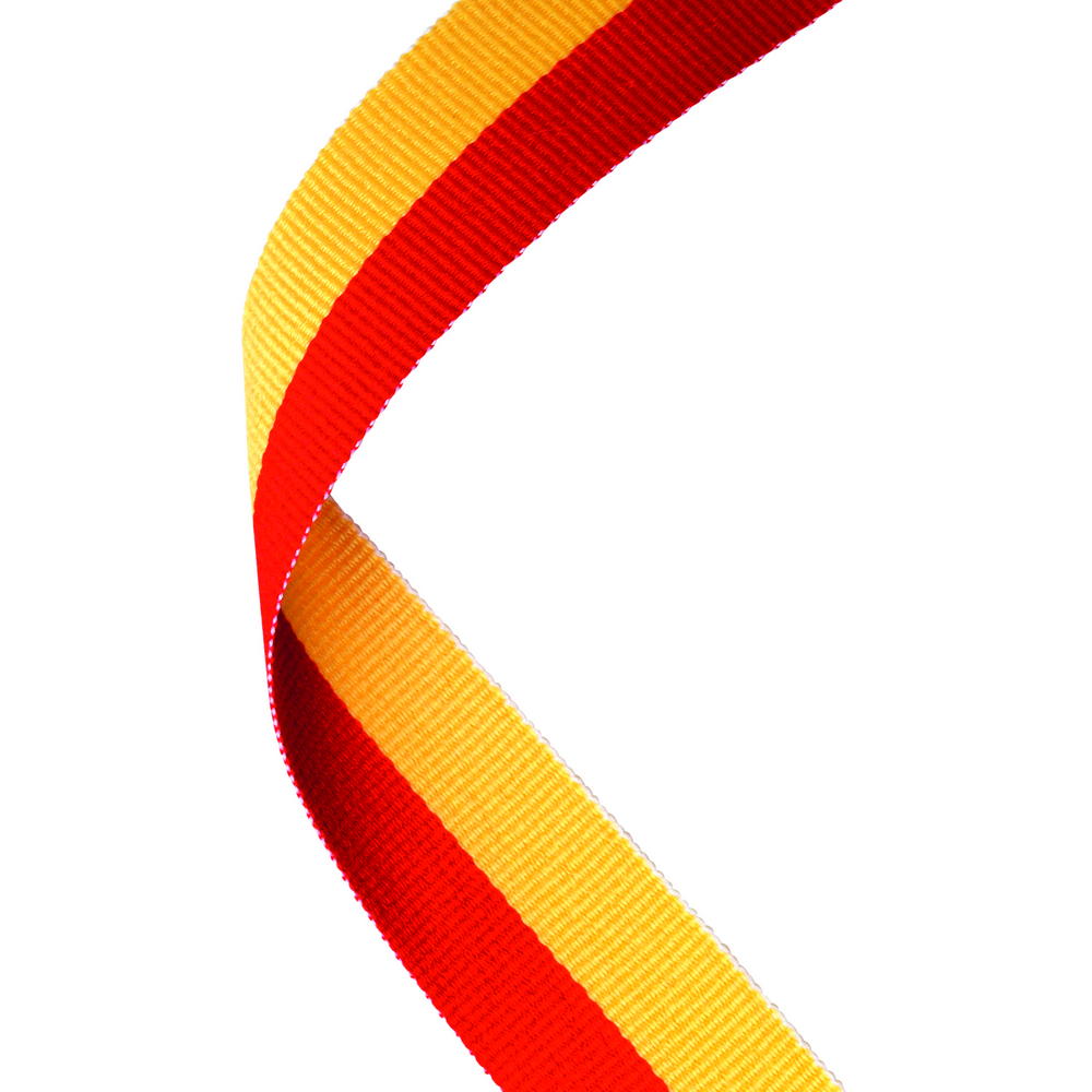 Medal Ribbon Red/Yellow - 30 X 0.875in