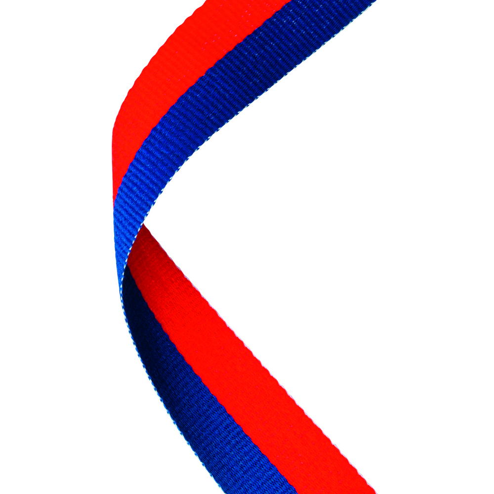 Medal Ribbon Royal Blue/Red - 30 X 0.875in