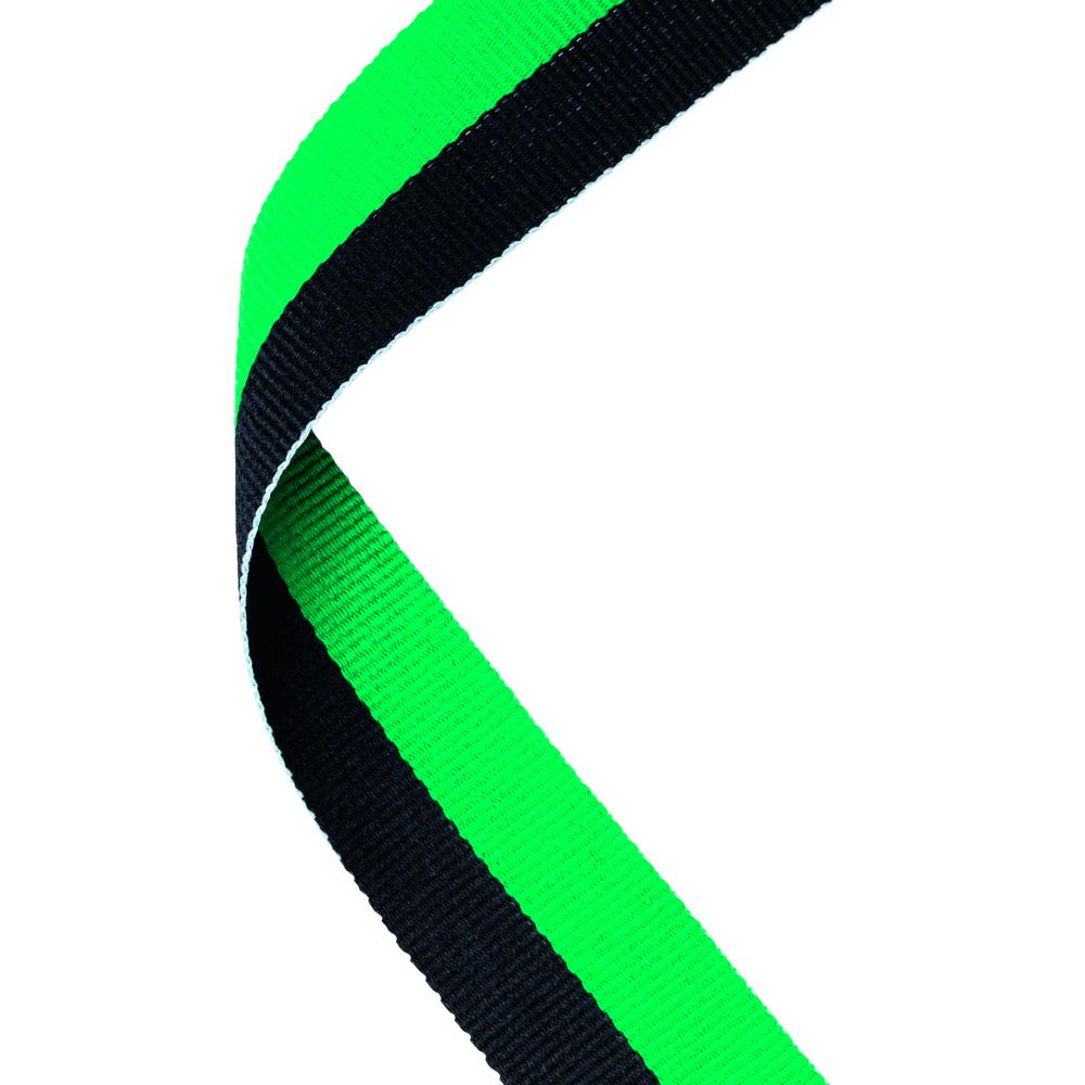 Medal Ribbon Green/Black - 30 X 0.875in