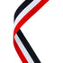 Medal Ribbon Red/White/Black - 30 X 0.875in