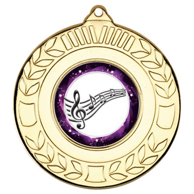 Music Gold Laurel 50mm Medal