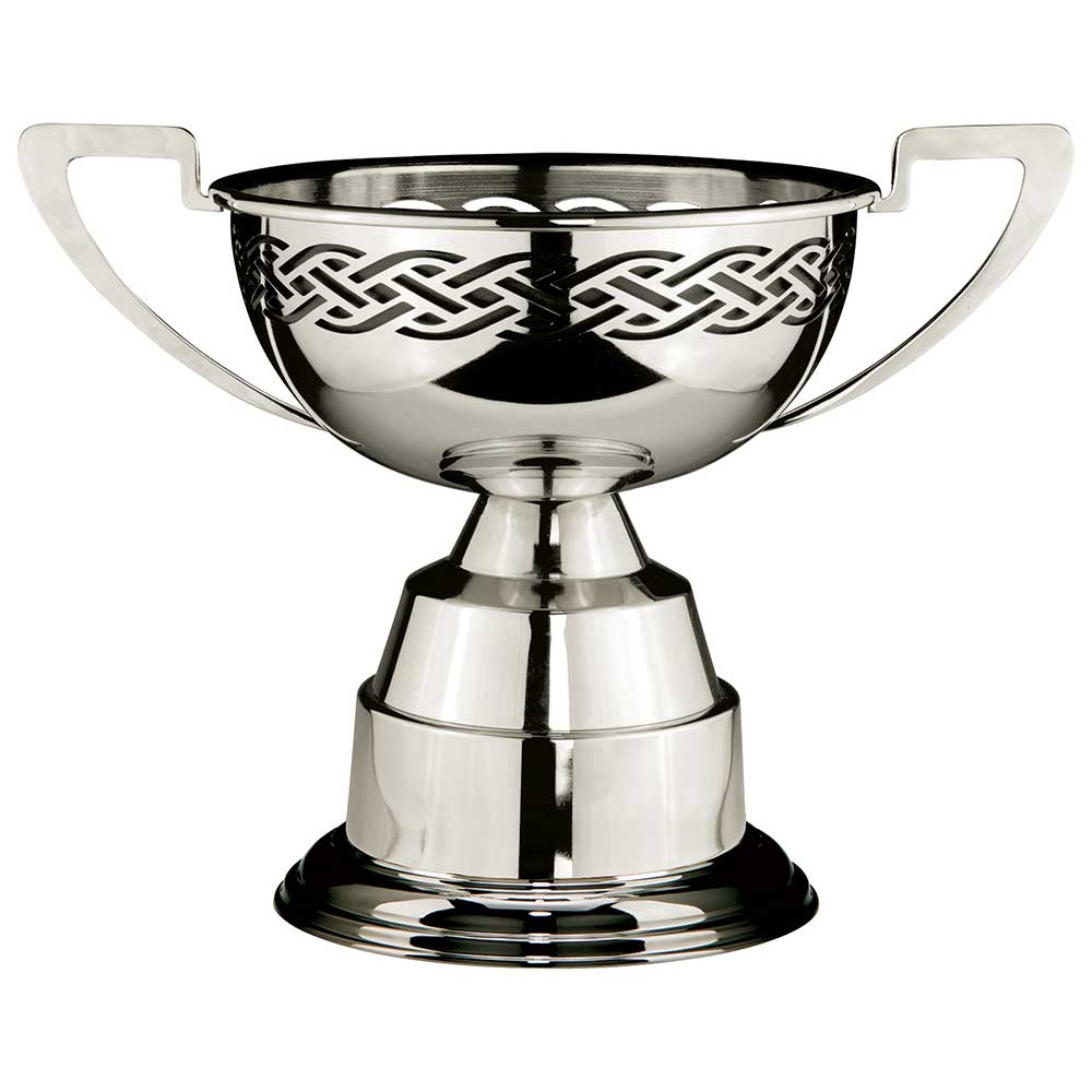 Richmond 'Braid-Cut' Nickel Plated Trophy Cup (275mm Height)