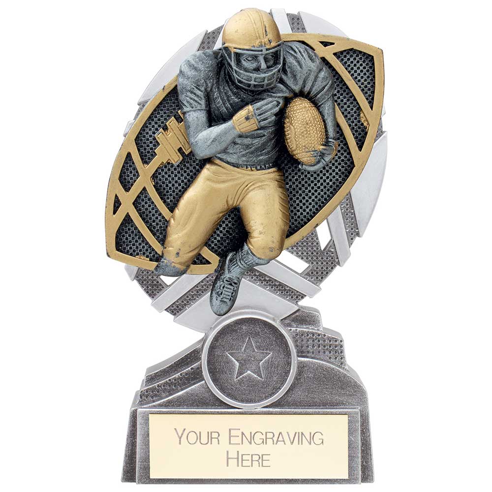 The Stars American Football Plaque Award - Silver & Gold