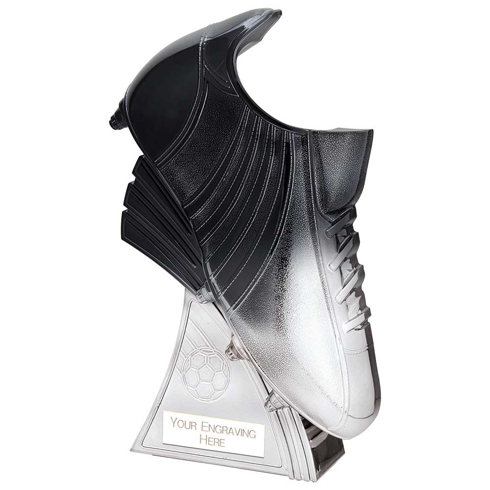 Power Boot Football Heavyweight Award - Black to Platinum