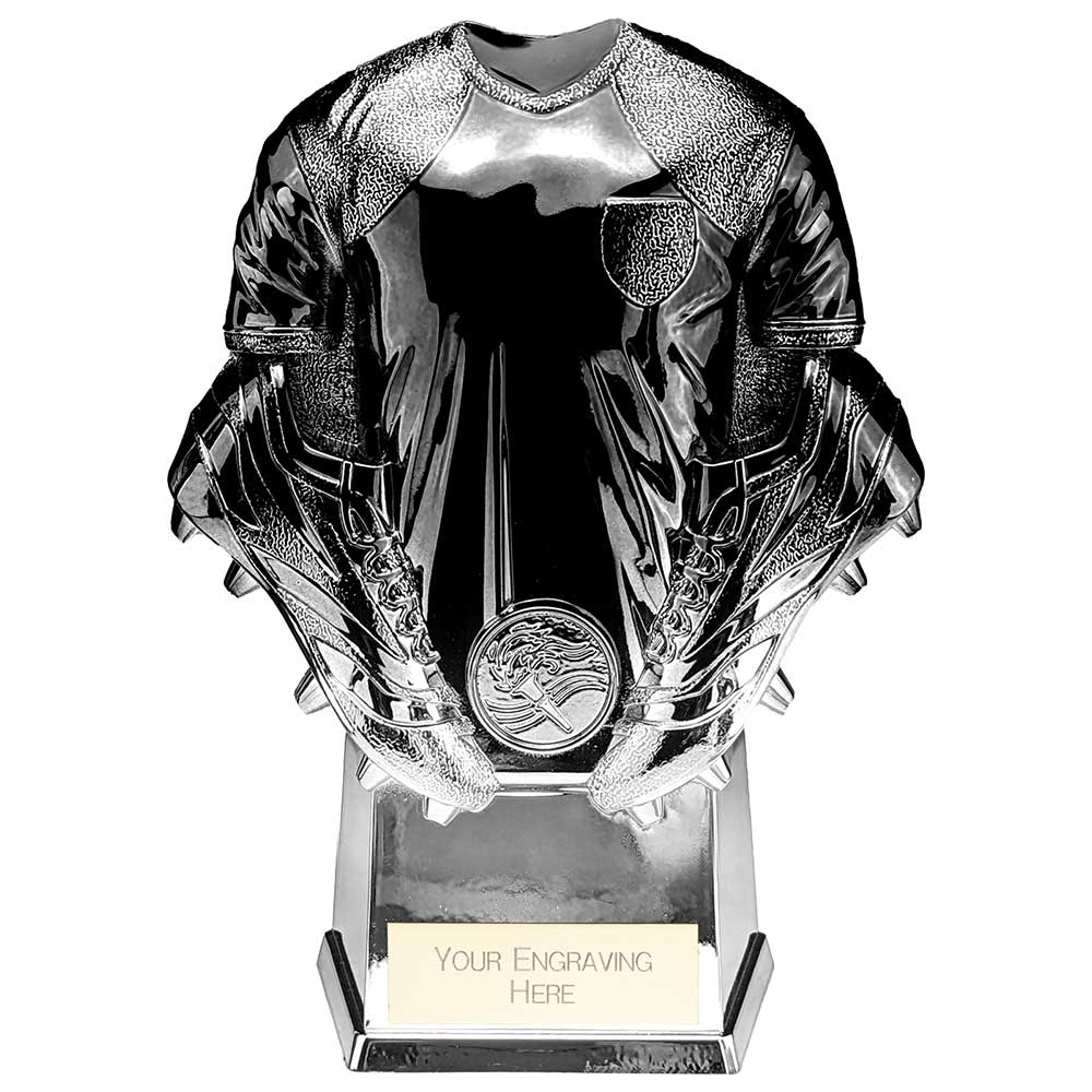 Invincible Football Heavyweight Shirt Trophy - Carbon Black & Platinum