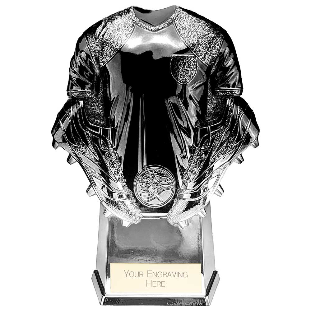 Invincible Football Heavyweight Shirt Trophy - Carbon Black & Platinum