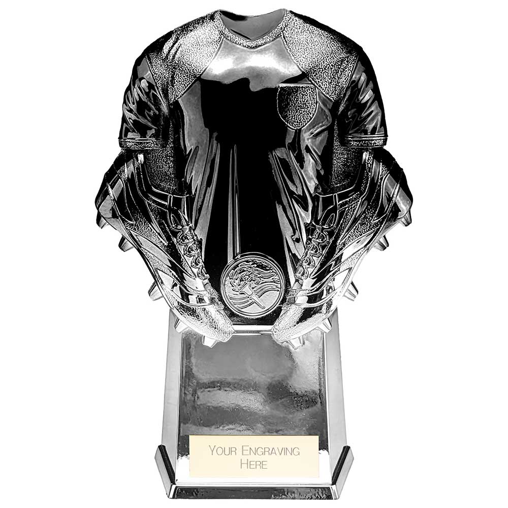 Invincible Prem Torphy Invincible Football Heavyweight Shirt Trophy - Carbon Black & Platinum ...