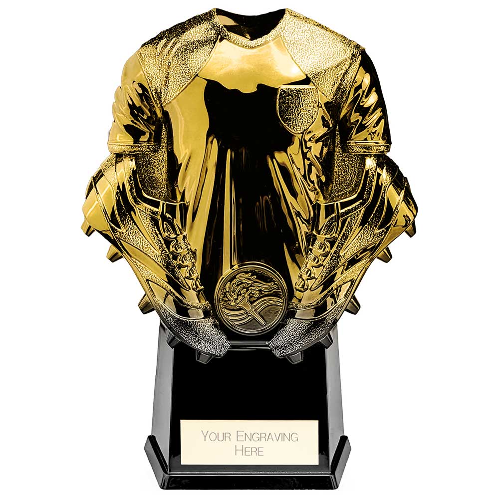 Invincible Football Heavyweight Shirt Trophy - Gold & Carbon Black