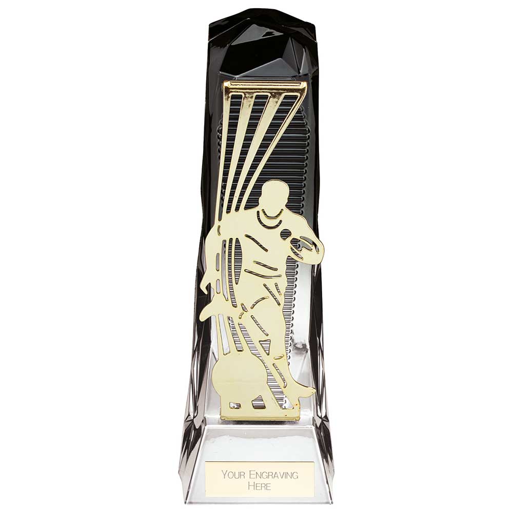 Shard Rugby Award - Carbon Black & Ice Platinum (230mm Height)