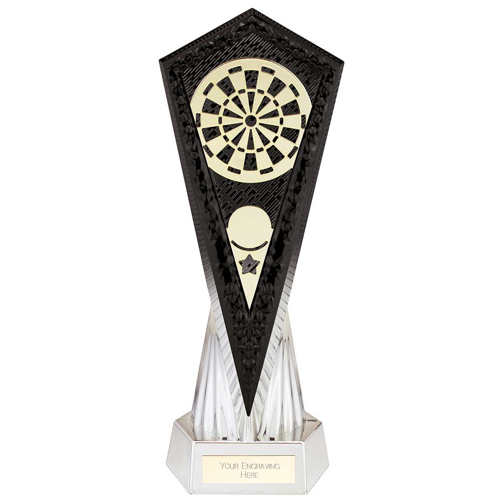 Inferno Darts Award - Carbon Black & Ice Platinum (270mm Height)