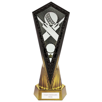 Inferno Cricket Award Carbon Black & Fusion Gold (270mm Height)