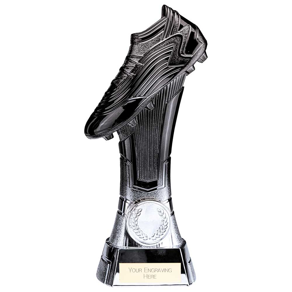 Rapid Strike Football Boot Heavyweight Trophy - Carbon Black & Ice Platinum