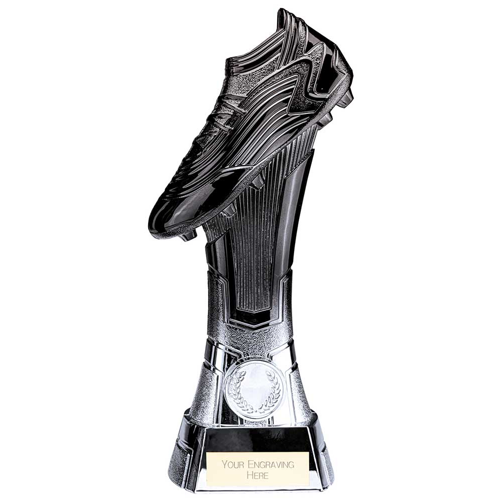 Rapid Strike Football Boot Heavyweight Trophy - Carbon Black & Ice Platinum