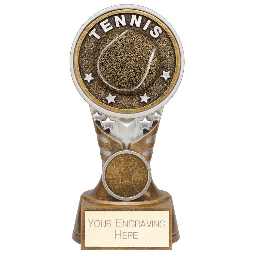Ikon Tower Tennis Award - Antique Silver & Gold