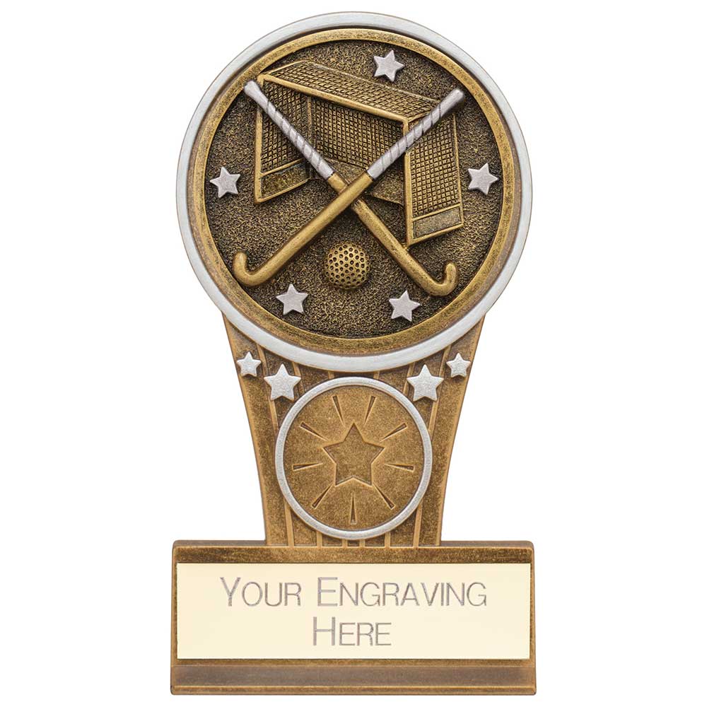 Ikon Tower Field Hockey Award - Antique Silver & Gold