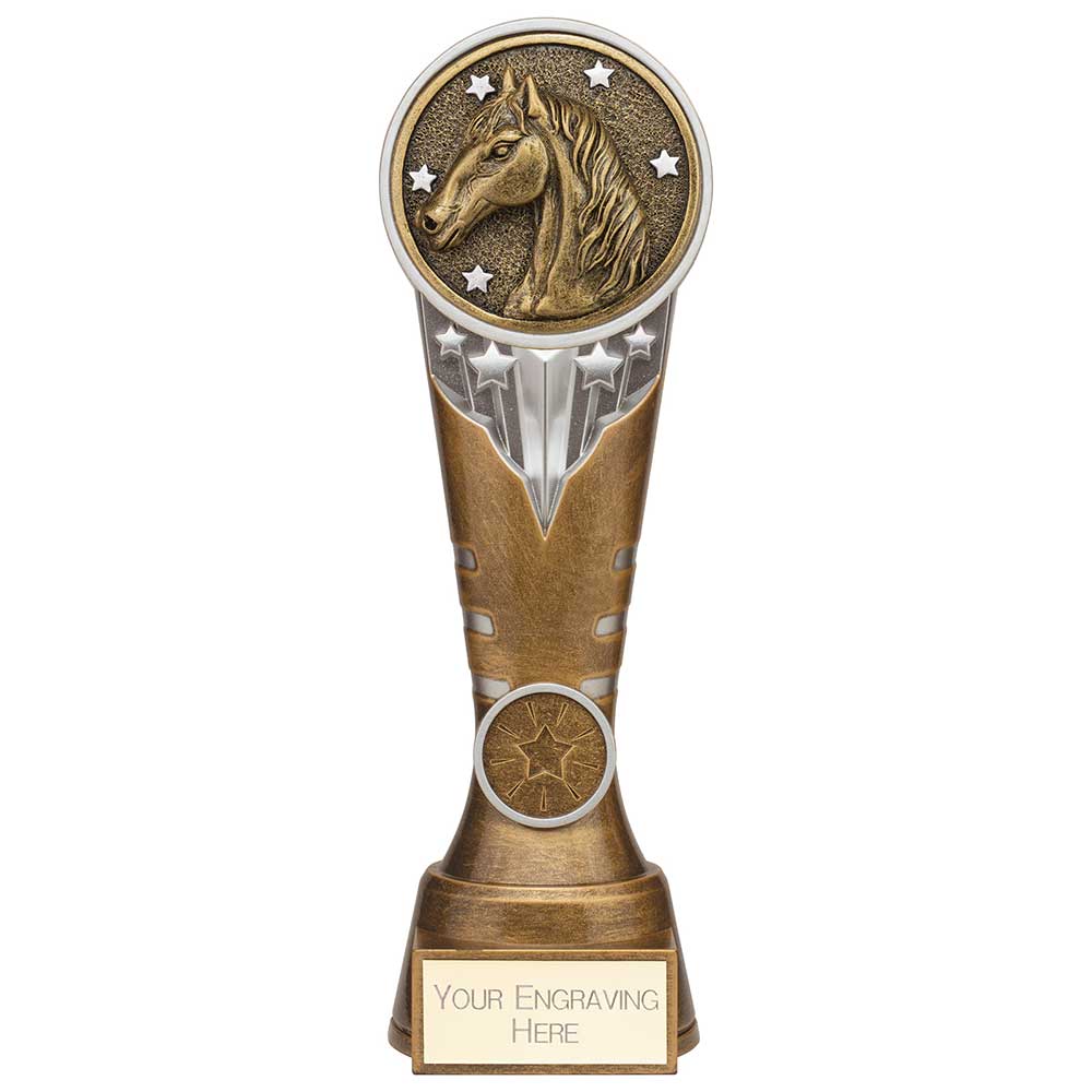 Ikon Tower Equestrian Award - Antique Silver & Gold