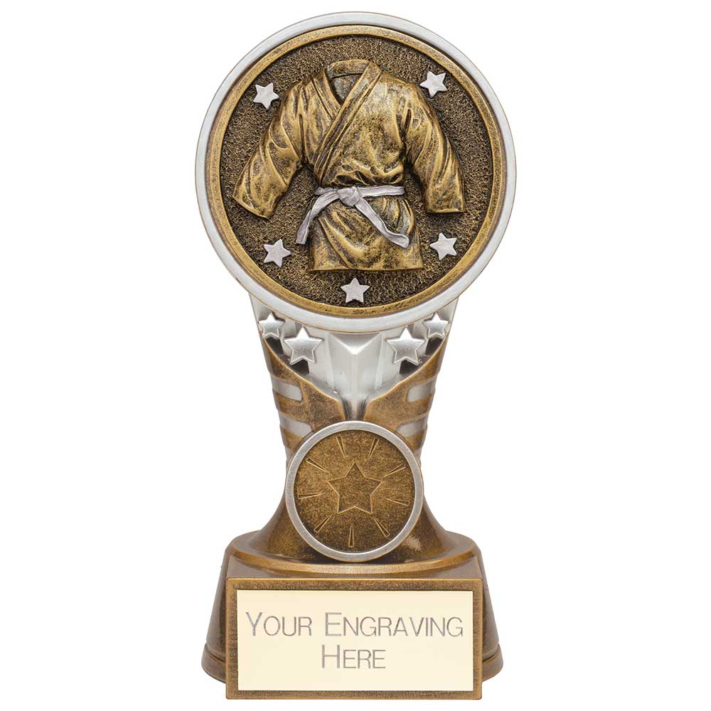Ikon Tower Martial Arts Award - Antique Silver & Gold