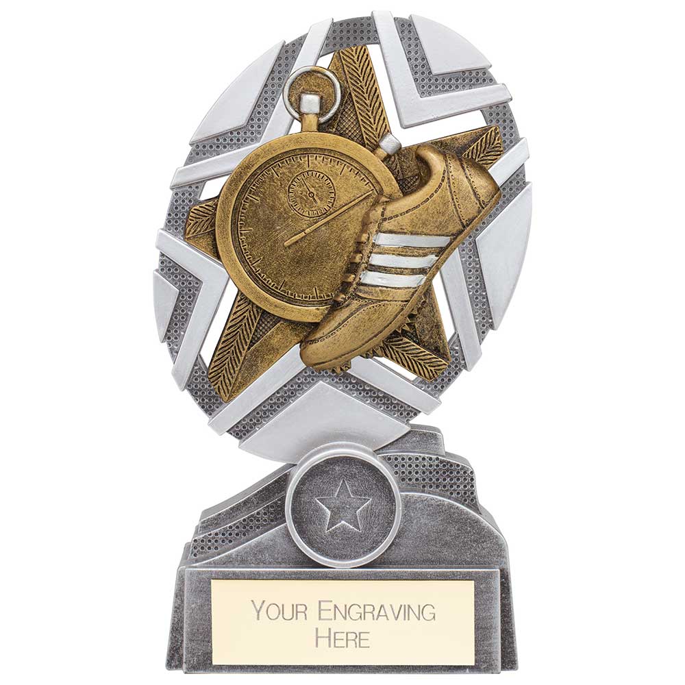 The Stars Unisex Running Plaque Award - Silver & Gold