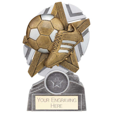 The Stars Football Plaque Award - Silver & Gold