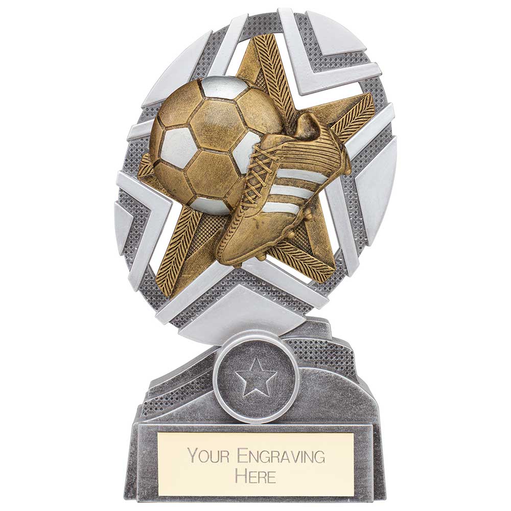 The Stars Football Plaque Award - Silver & Gold