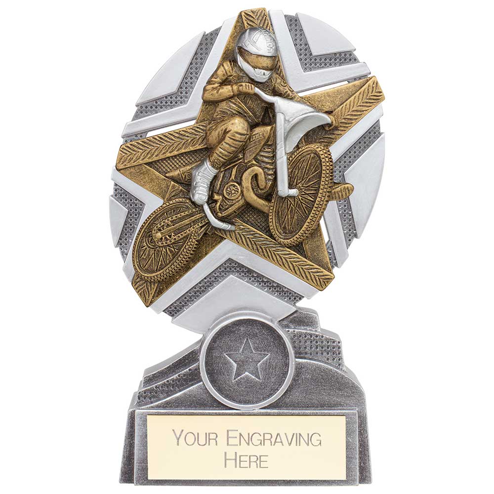 The Stars Motorcross Plaque Award - Silver & Gold