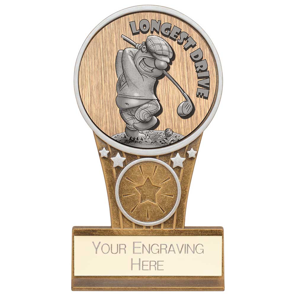 Ikon Golf 'Goof Balls' Longest Drive Award - Antique Silver & Gold