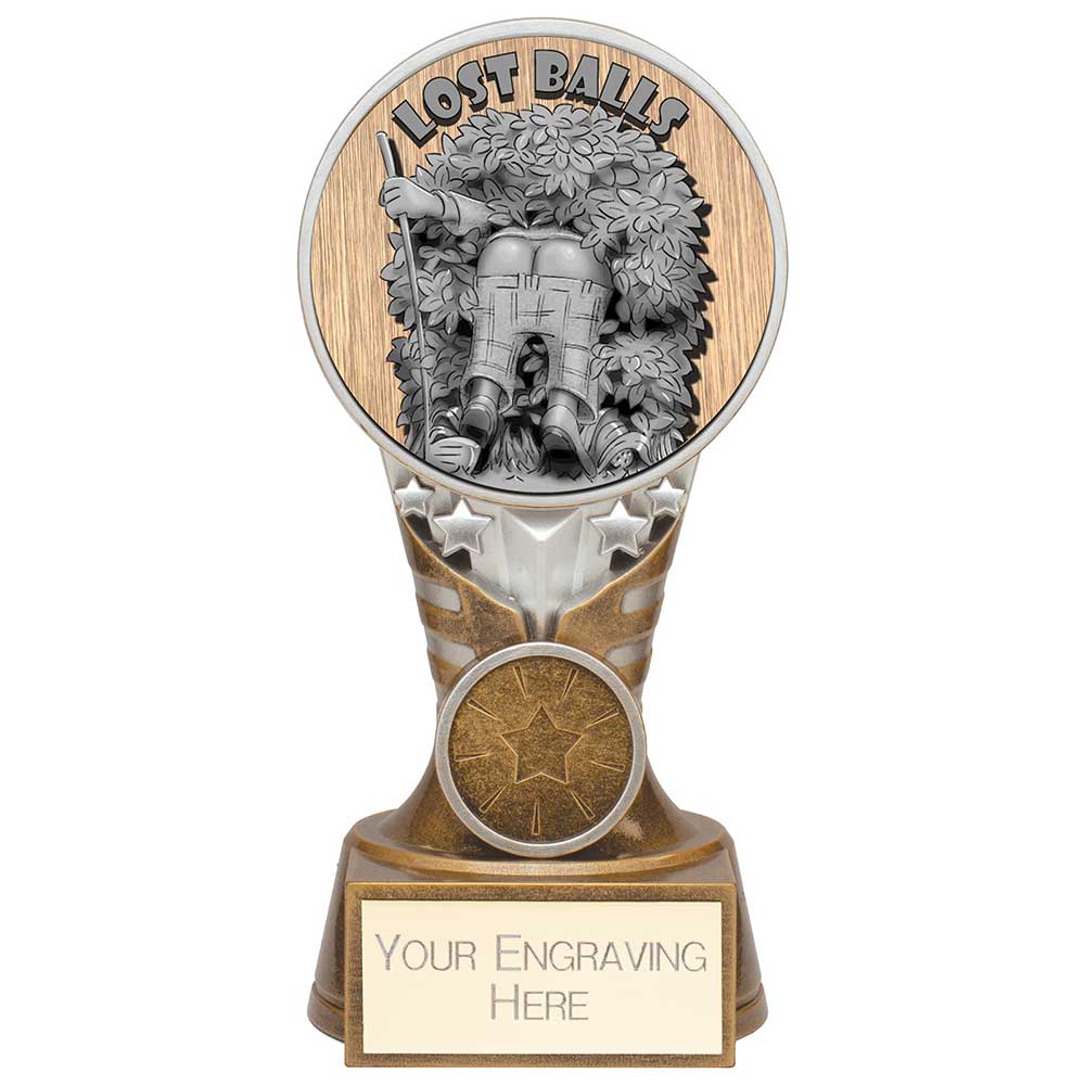 Ikon Golf 'Goof Balls' Lost Balls Award - Antique Silver & Gold