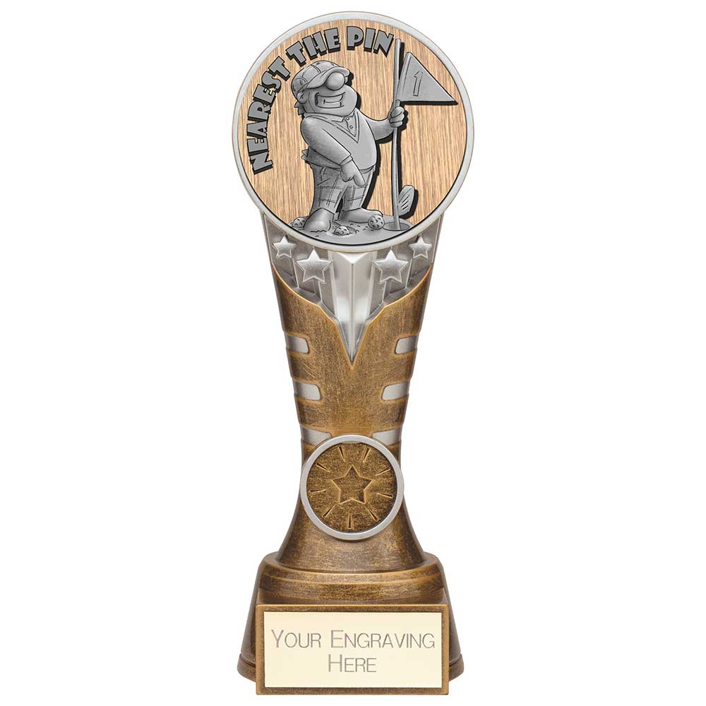 Ikon Golf 'Goof Balls' Nearest The Pin Award - Antique Silver & Gold
