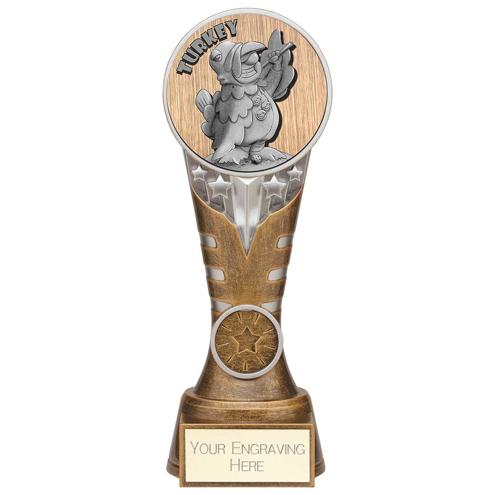 Ikon Golf 'Goof Balls' Turkey Award - Antique Silver & Gold