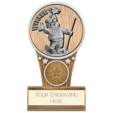 Ikon Golf 'Goof Balls' Winner Award - Antique Silver & Gold
