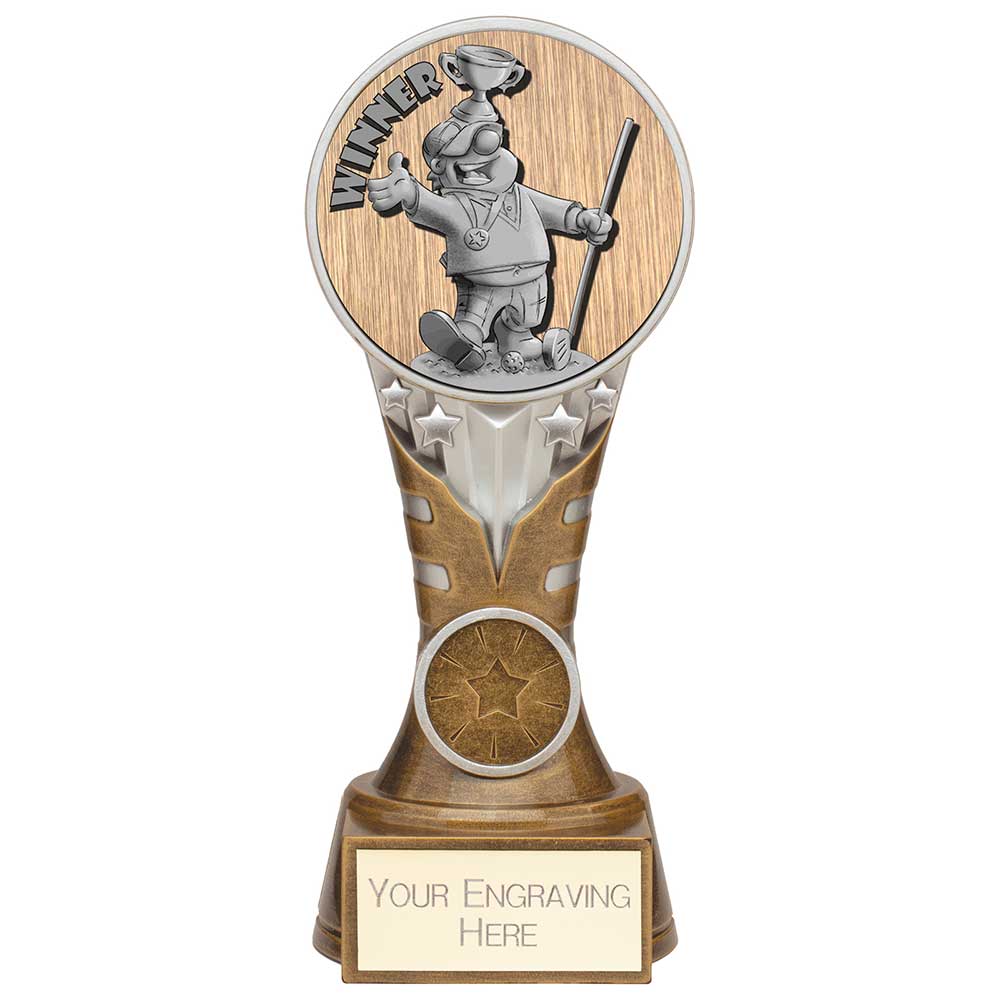 Ikon Golf 'Goof Balls' Winner Award - Antique Silver & Gold