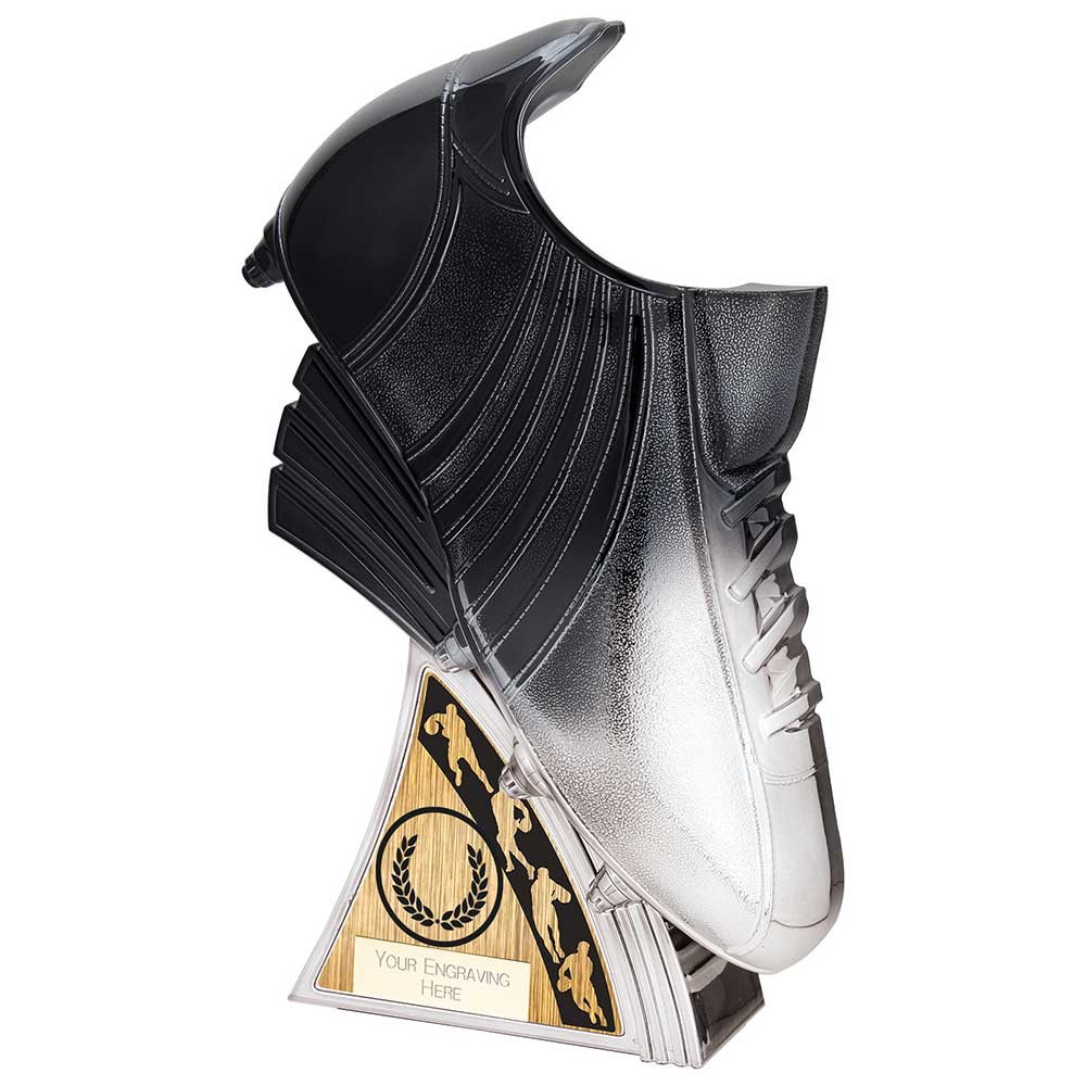 Power Boot Rugby Award - Platinum & Black
