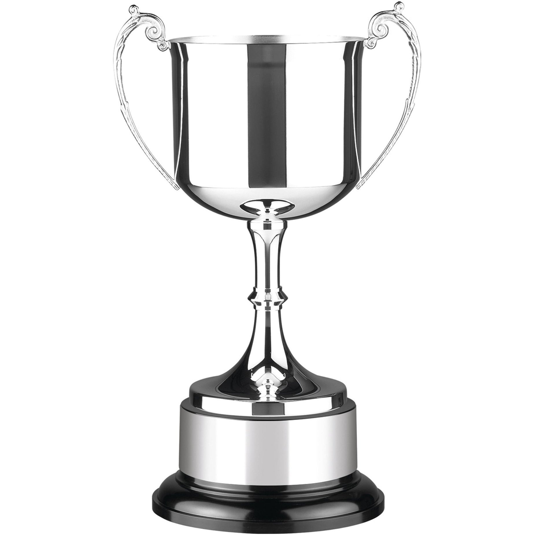 Silver Plated Patriot Trophy Cup on Round Base
