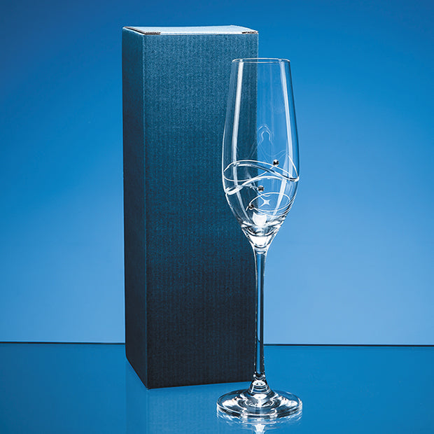 (BOX ONLY) Blue Tall Champagne Flute Skillet Box