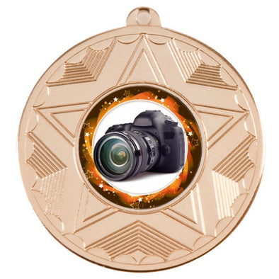 Photography Gold Star 50mm Medal