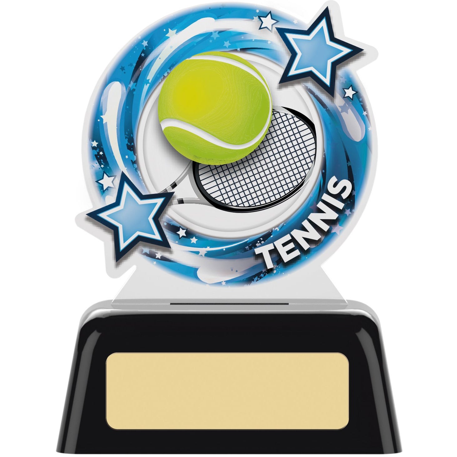 Tennis Round Acrylic Award 12cm