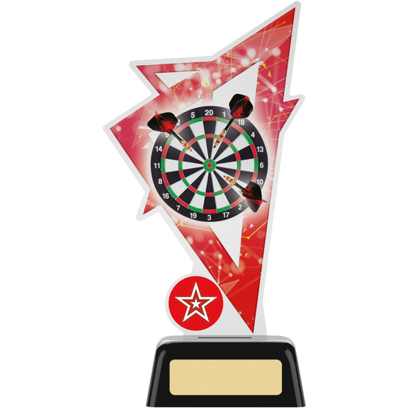 Darts Acrylic Trophy 19cm