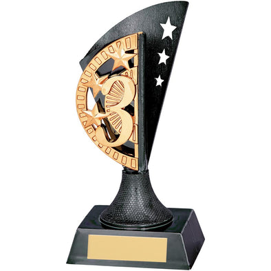 Blaze 3rd Place Plastic Plaque 150mm
