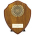 Victory Award Wreath Wooden Shield - Walnut