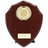 Victory Award Wreath Wooden Shield - Cracked Cherry