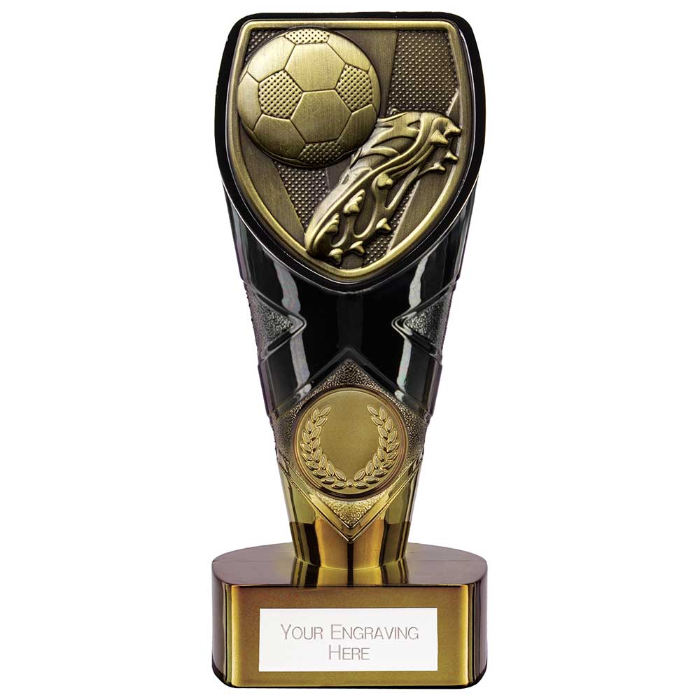 Fusion Cobra Football Boot & Ball Award - Black & Gold