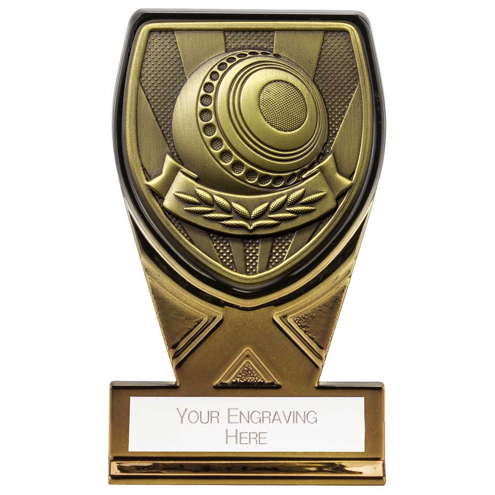 Fusion Cobra Lawn Bowls Award - Black & Gold