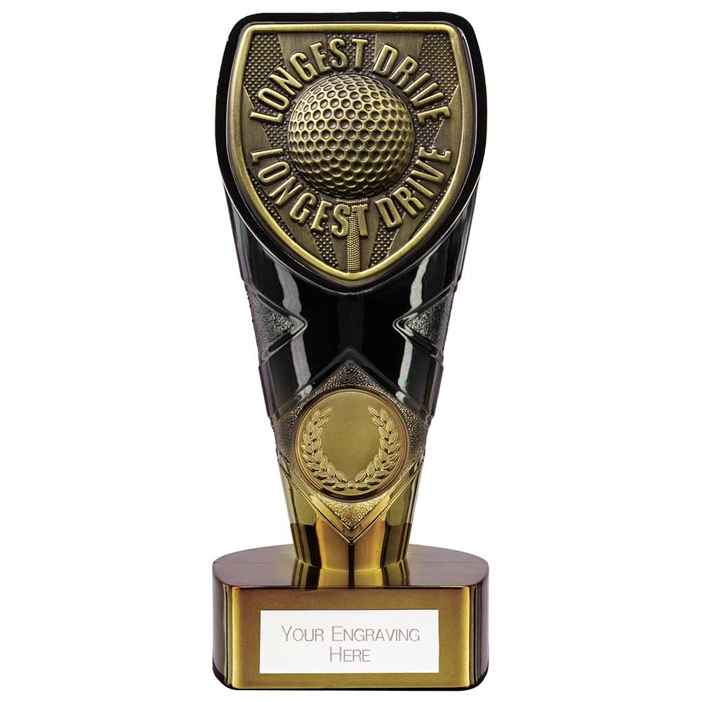 Fusion Cobra Golf 'Longest Drive' Award - Black & Gold