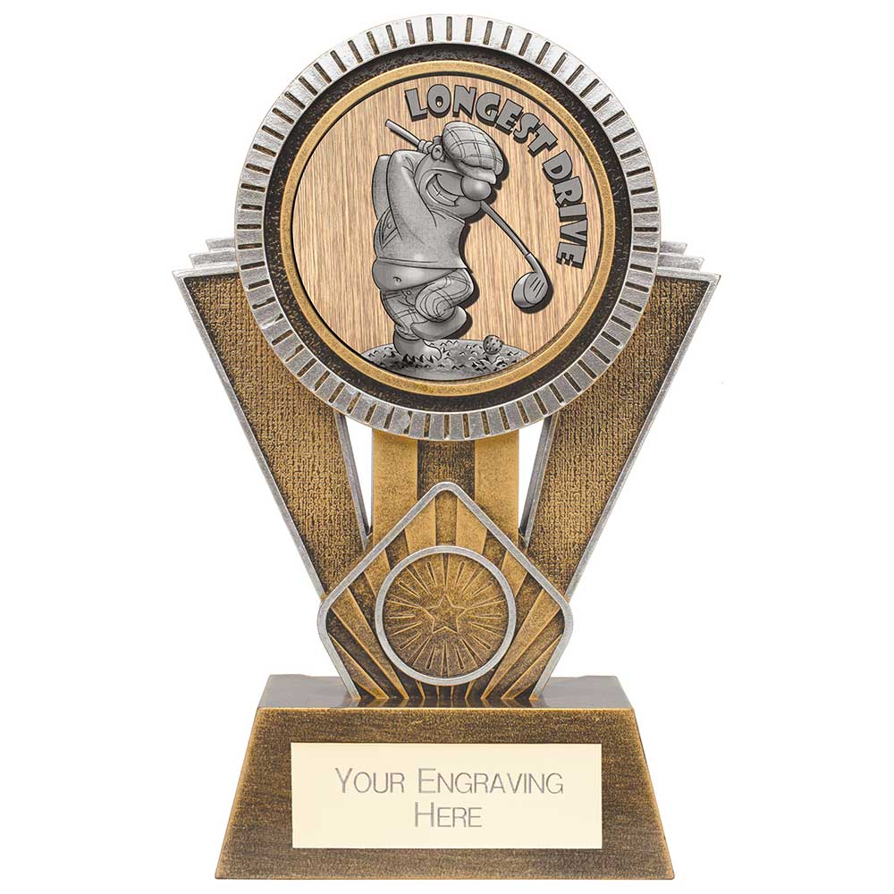 Apex Golf 'Goof Balls' Longest Drive Award - Antique Gold & Silver