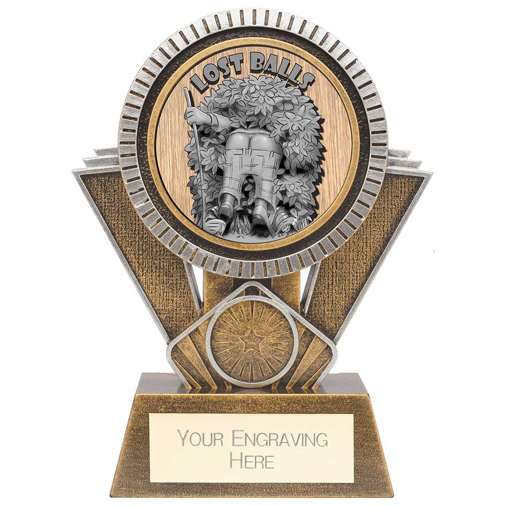 Apex Golf 'Goof Balls' Lost Balls Award - Antique Gold & Silver