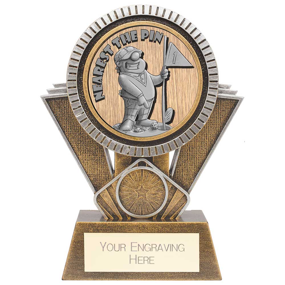Apex Golf 'Goof Balls' Nearest The Pin Award - Antique Gold & Silver